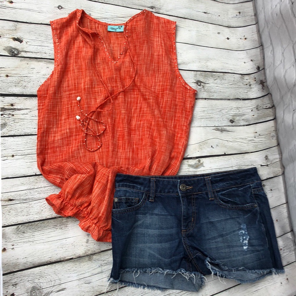 Letarte Beaded Orange Beach Cover SZ S
